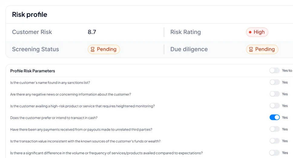 Customer Risk Assessment image