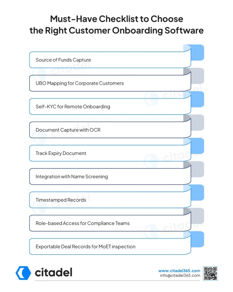 Must-Have Checklist to Choose the Right Customer Onboarding Software